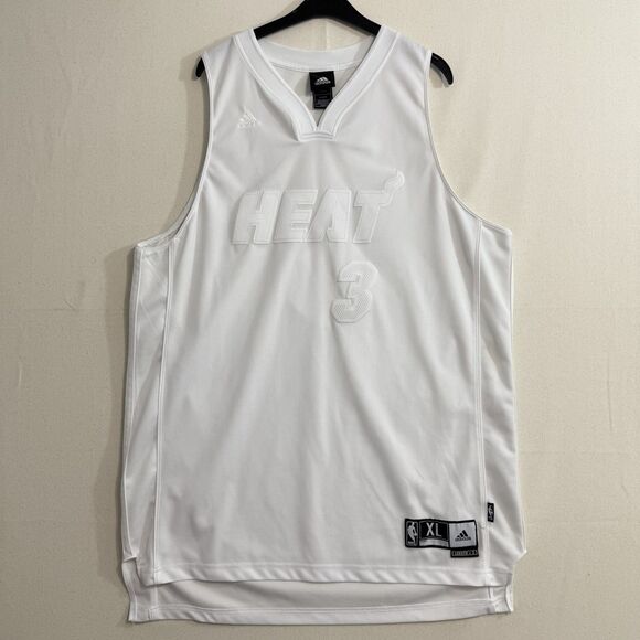 DWYANE WADE MIAMI HEAT SHIRT NBA BASKETBALL JERSEY ADIDAS MENS SIZE XL - Picture 1 of 13